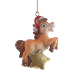GAEM Фигурка декоративная подвесная "Лошадка", L5,5 W3 H7 см, 3в.