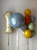 Воздушные шары на годик для мальчика №9075