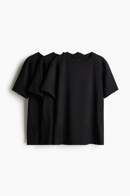 H&M Набор из трех спортивных футболок, черный