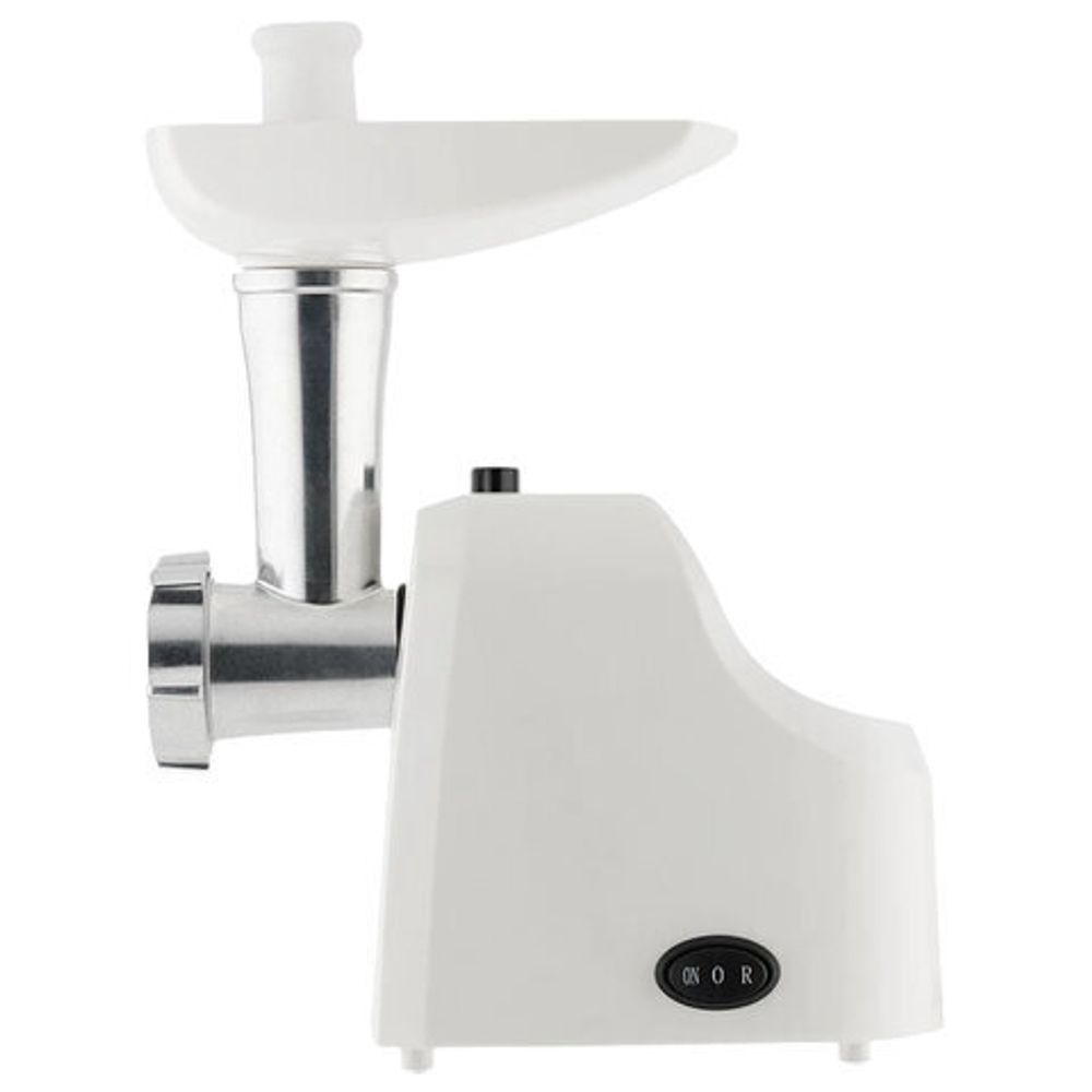 Мясорубка SCARLETT SC-MG45M20, 1800 Вт, производительность 2 кг/мин, 4 насадки, реверс, пластик, белая