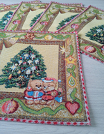 Набор декоративных гобеленовых салфеток Серпантин 6шт 26х25 см