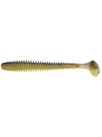 Приманка силиконовая Keitech Swing Impact 4.5" #417 Gold Flash Minnow, 3 упаковки по 6 штук