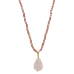 Колье Nature Bijoux, Spiaggia Rosa, с морскими ракушками и розовым кварцем, NB26.1-15-43730 (розовый