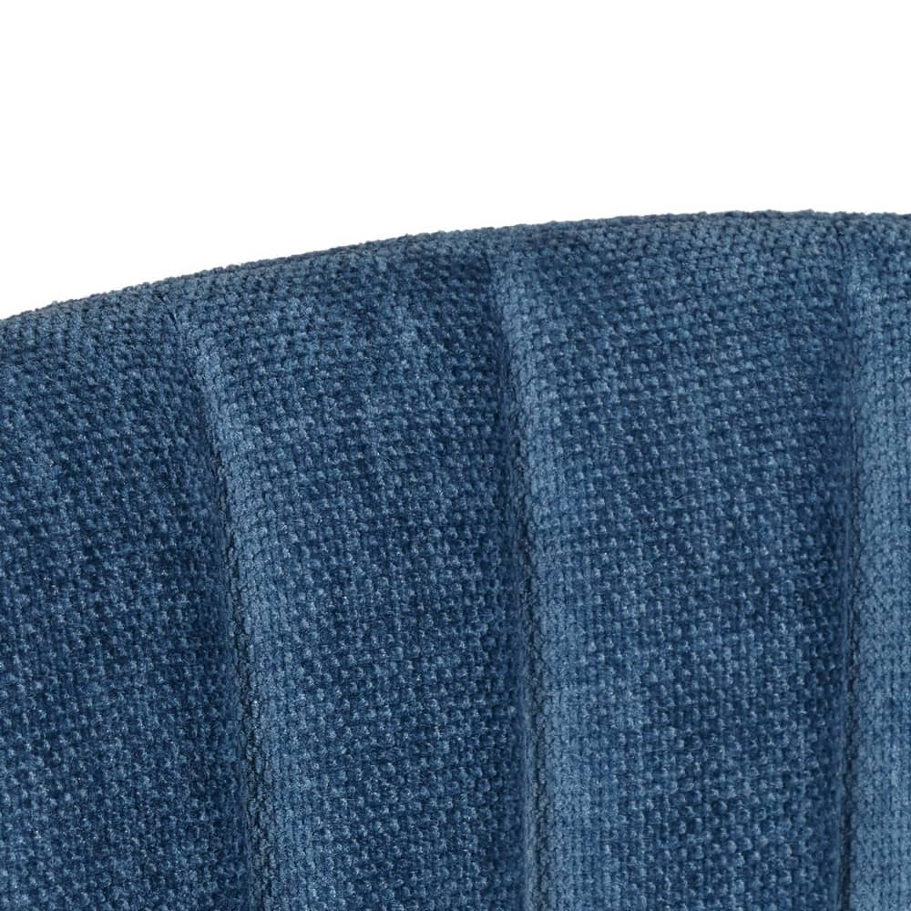 Стул Turin синий вельвет с хромированными ножками