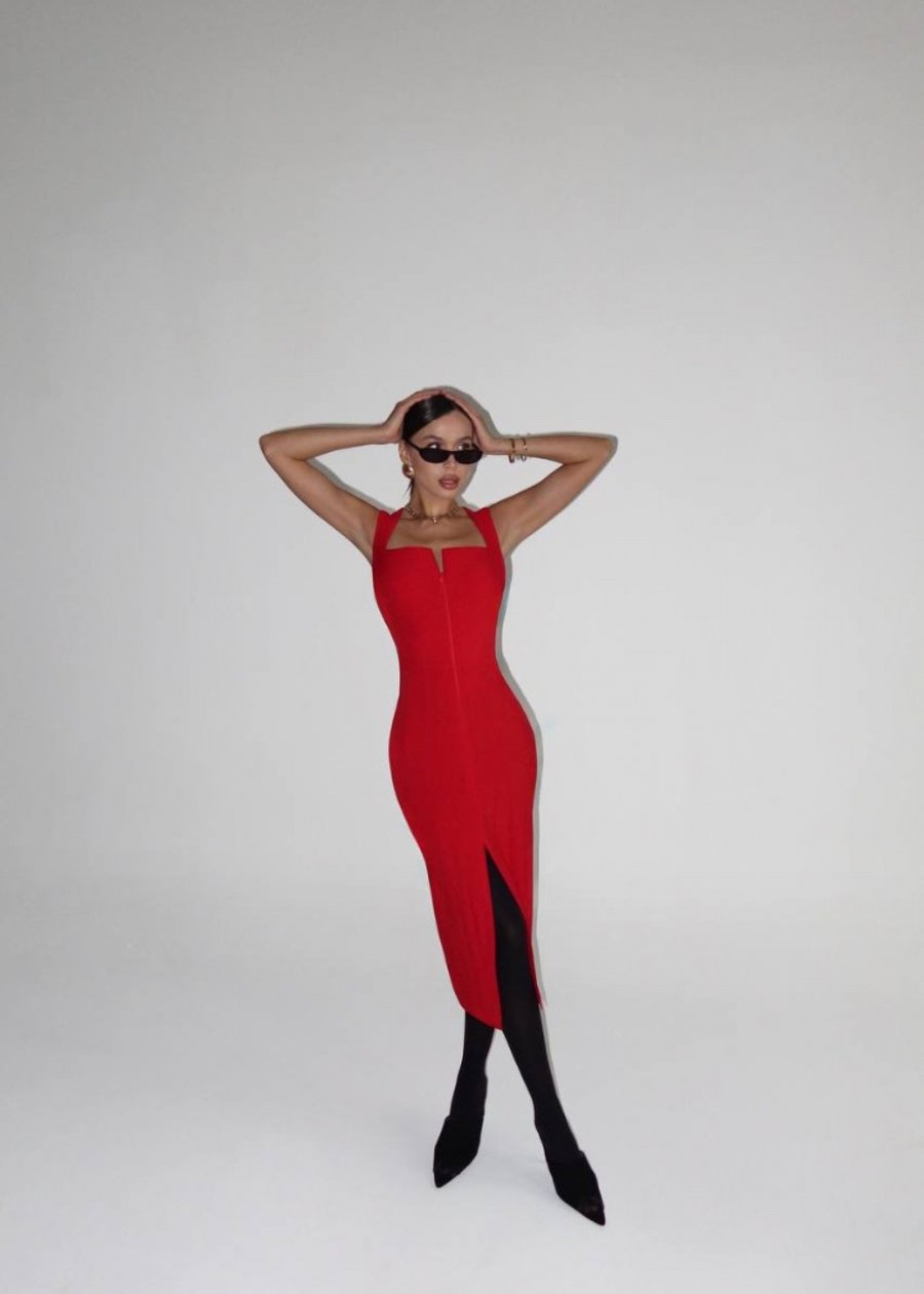 Платье Синди, Красный