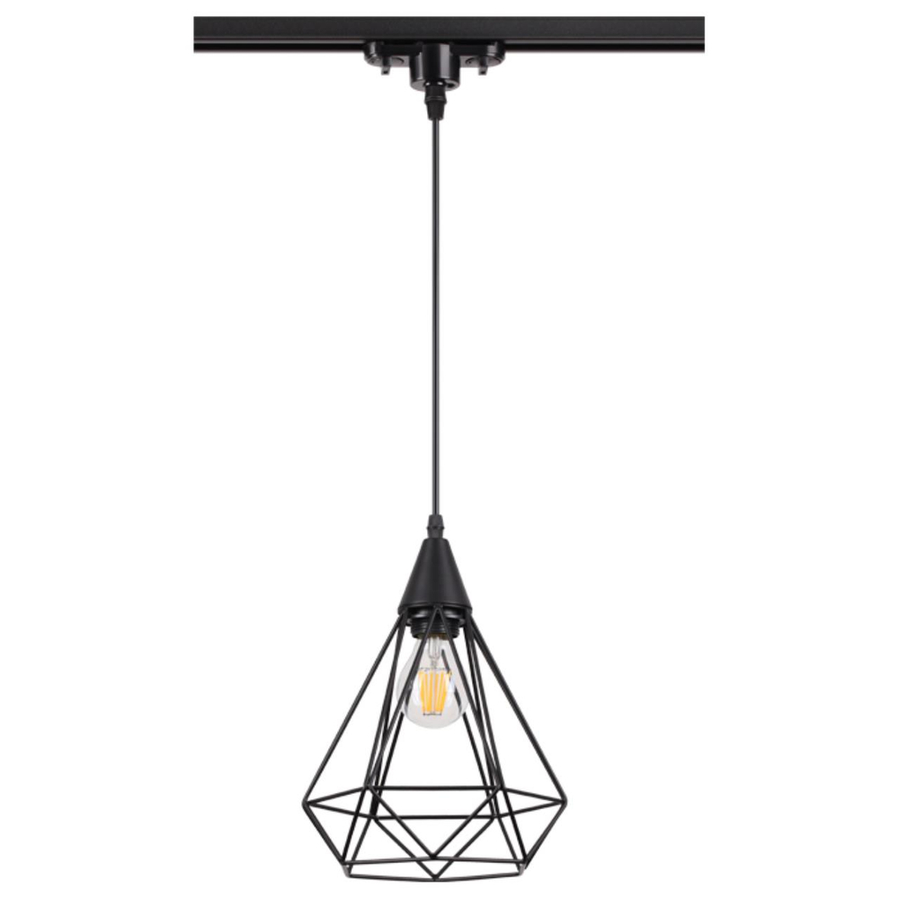 370421 PORT NT19 252 черный Светильник трековый однофазный трехжильный IP20 E27 50W 220V ZELLE