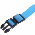 Ошейник с подсветкой и кольцом для жетона для малых пород собак «Бро видно», цвет голубой, размер S - 2,5*30см (лейбл)✦