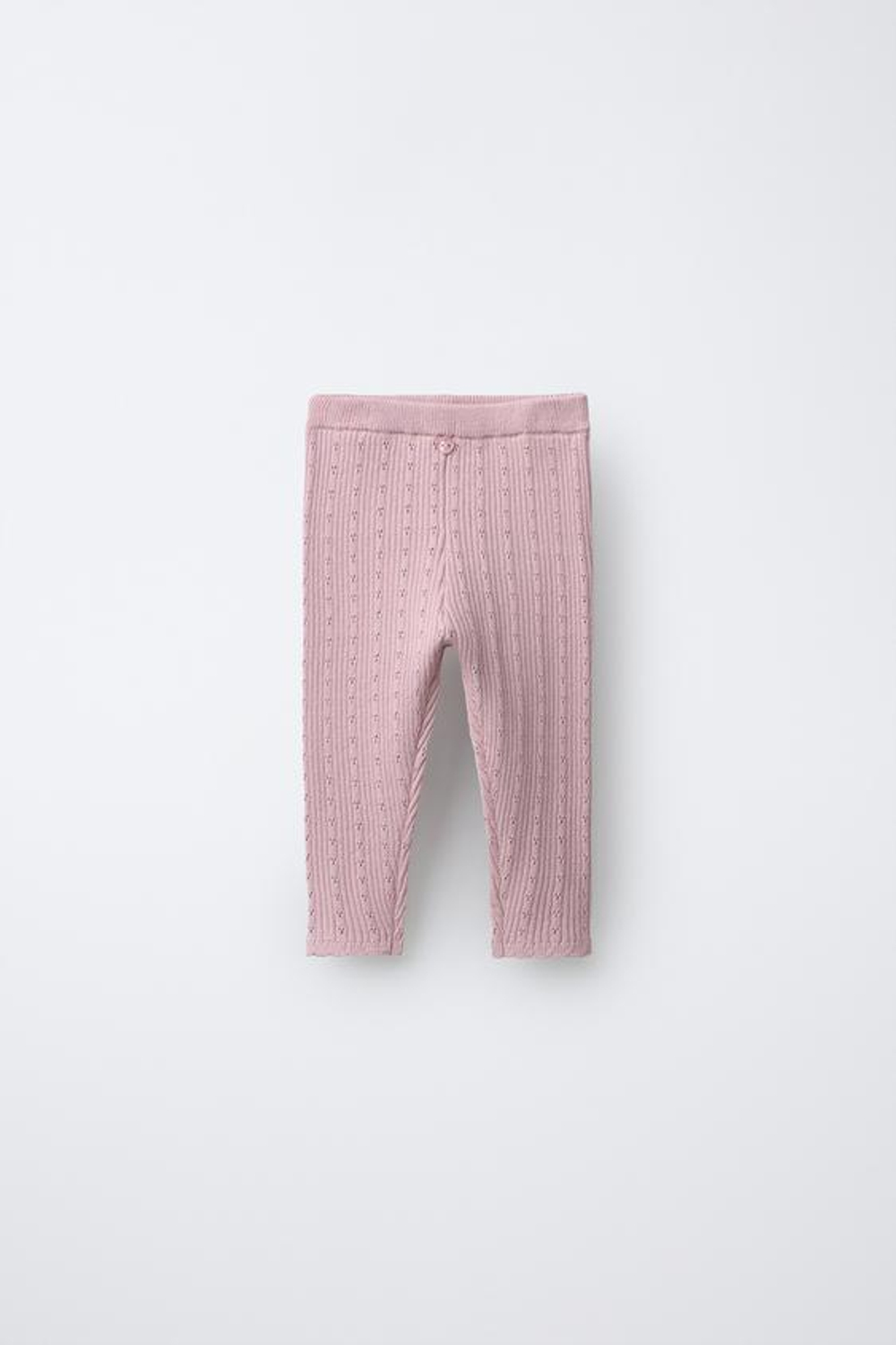 ZARA ЛЕГИНСЫ С АЖУРНЫМ УЗОРОМ, РОЗОВЫЙ