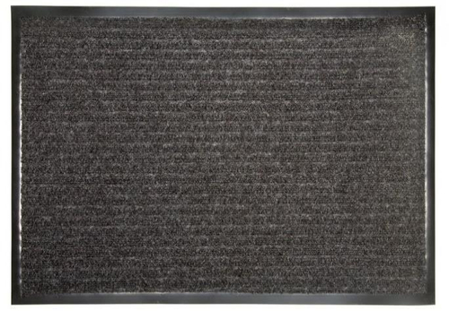 Коврик влаговпитывающий ребро 3:2 черный 90х120 см