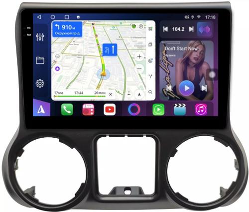 Магнитола для Jeep Wrangler 3 2014-2018 - FarCar S400-TS18 монитор 10.36" QLED на Android 14, CarPlay, 4G SIM-слот