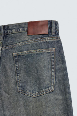 ZARA ДЖИНСЫ STRAIGHT FIT, ВЫЦВЕТШИЙ СИНИЙ