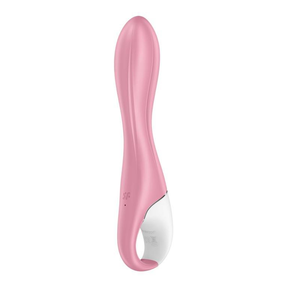 Розовый вибромассажер с функцией расширения Air Pump Vibrator 2 - 20,9 см.