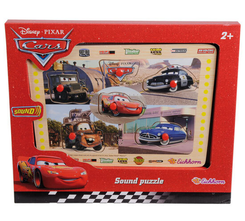 Пазлы "Тачки" со звук. эффектами, 27х19,5см, 12/48