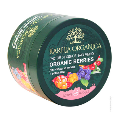 Густое ЯГОДНОЕ био-мыло "Organic BERRIES", 500мл KARELIA ORGANICA
