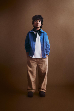 ZARA ТОНКАЯ КУРТКА С КАРМАНАМИ, СИНИЙ