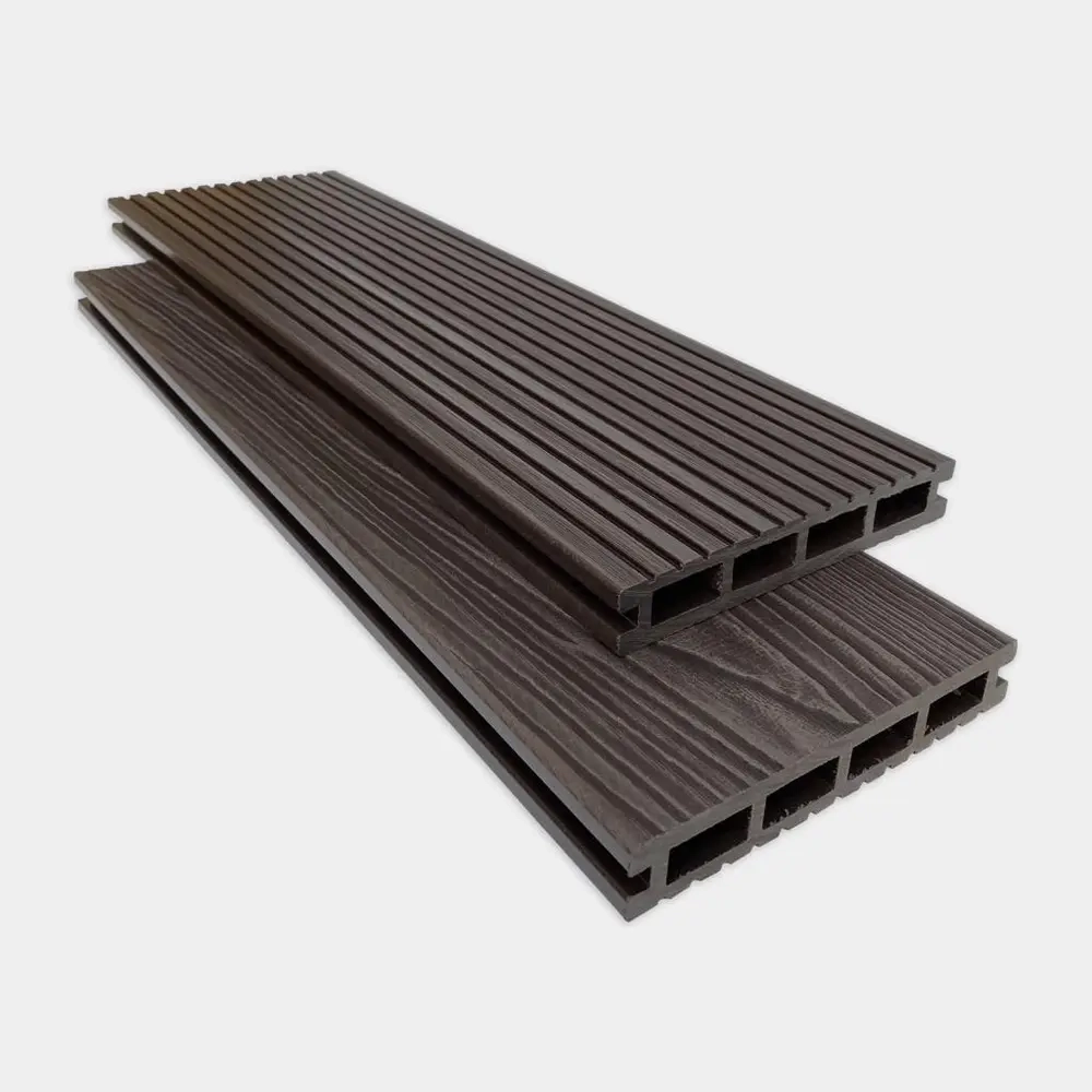 Террасная доска из ДПК Best decking WIDE 190*24 пустотелая 3D Тиснение/вельвет Цвет Венге