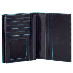 Обложка для автодокументов и паспорта Piquadro Blue Square черная PP5246B2R/N