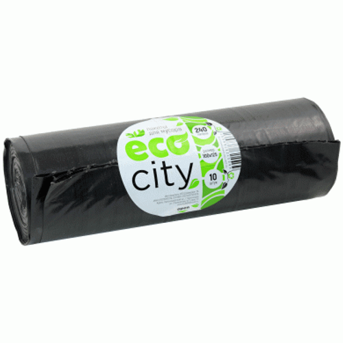 Мусорный Пакет City 240л 110гр ПВД 10шт/рул