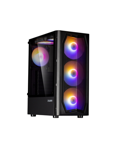 ZALMAN N4 Rev.1, ATX, BLACK, WINDOW, 2x3.5", 2x2.5", 2xUSB2.0, 1xUSB3.0, FRONT 3x140mm RGB, REAR 1x120mm RGB, TOP 2x120mm RGB