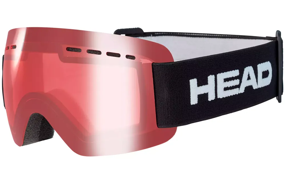 HEAD  очки ( маска) горнолыжные юниорские 395630 SOLAR JR JUNIOR black /red tint