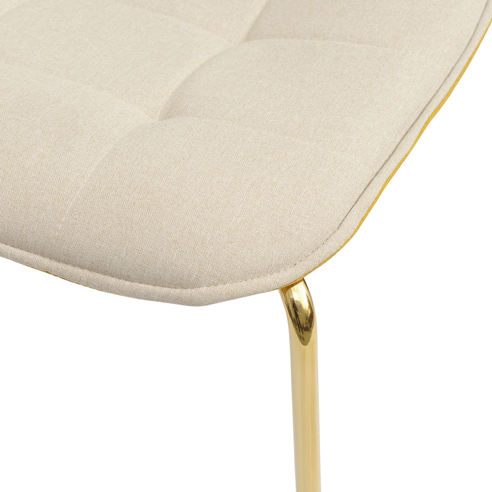 Стул Bergenson Bjorn Helene кремовый/желтый