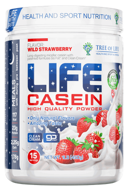 Tree Of Life LIFE CASEIN 450 g , Казеин , Ночной протеин
