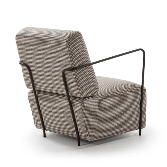 Кресло Gamer бежево-коричневая ткань