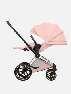 Cybex Priam 5 Style, в цвете Peach Pink (шасси Rose Gold) + автокресло Cybex Cloud T Plus