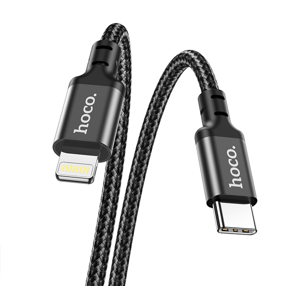 Кабель Lightning -TypeC HOCO X14 PD 20W (черный) 1м