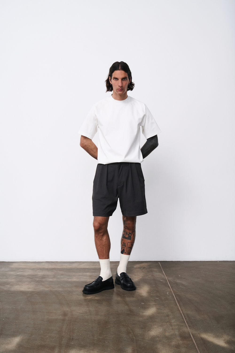 Шорты Blue Monte Linen Casual Shorts "Yanya Gray"