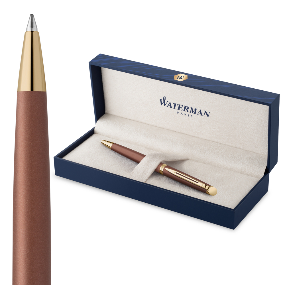 Waterman Hemisphere Metallic Copper Lacquer GT ручка шариковая, 1,0мм, подарочная упаковка