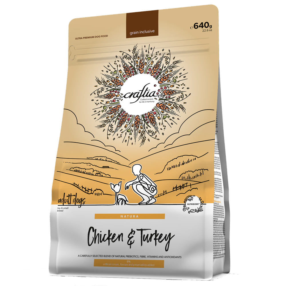 Craftia Natura Mini Adult Курица/Индейка 640гр.