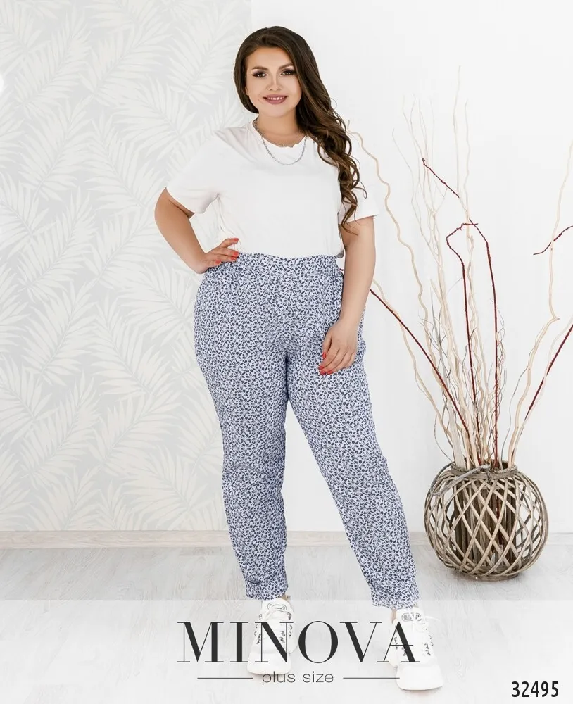 Брюки 1086Б-джинс Minova