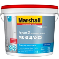 Краска Marshall EXPORT 2 латексная BW глубокоматовая (4,5 л)