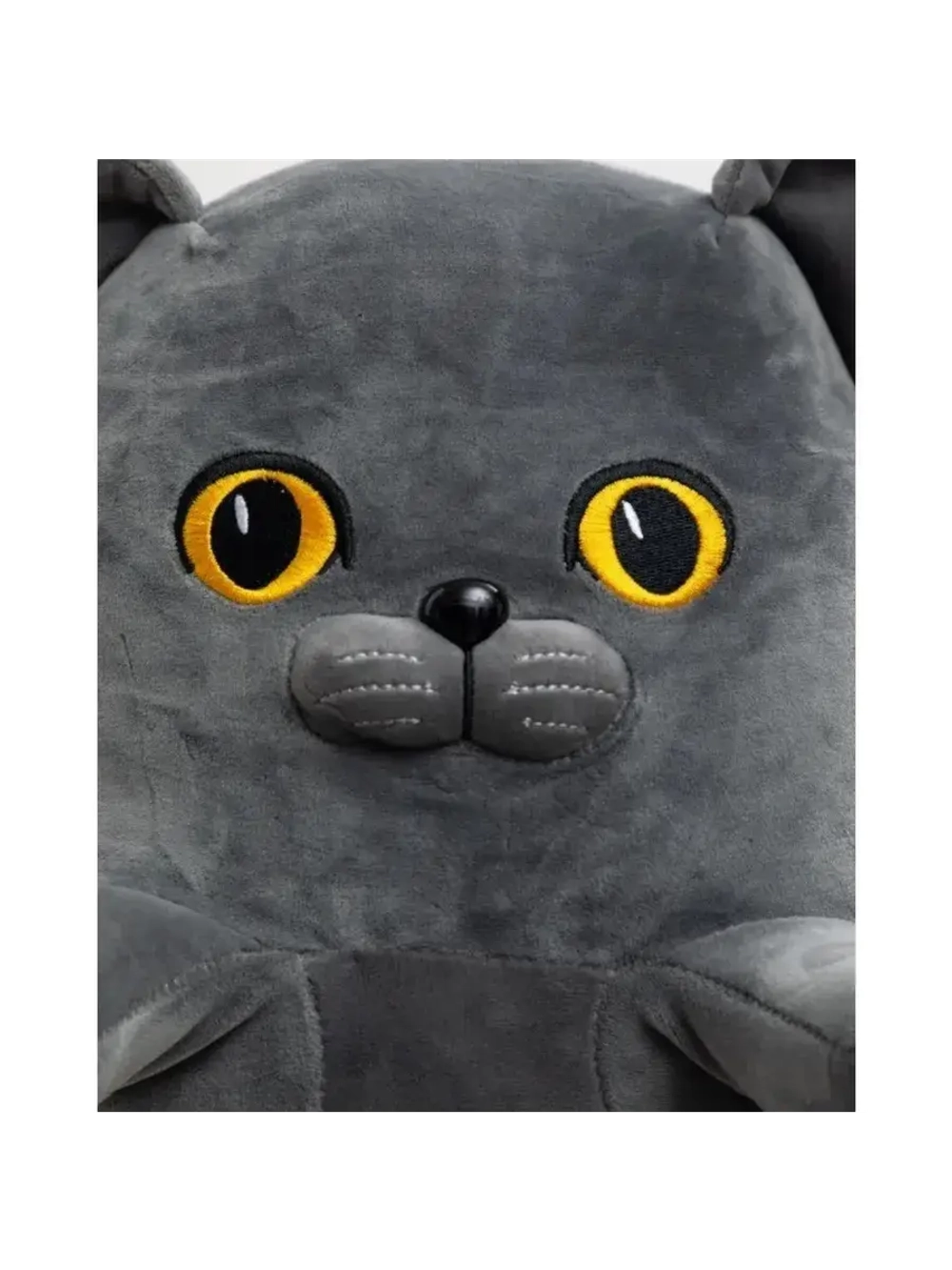 Мягкая игрушка кот батон британец 70 см, подушка обнимашка