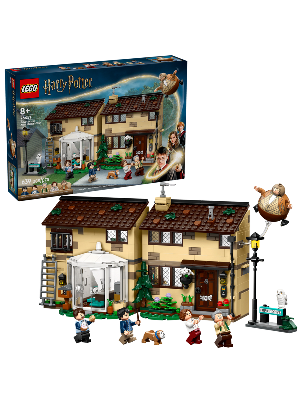 Конструктор Лего Гарри Поттер Визит тети Мардж | LEGO Harry Potter Aunt Marge’s Visit  76451_УЦЕНКА 639 деталей (8+)