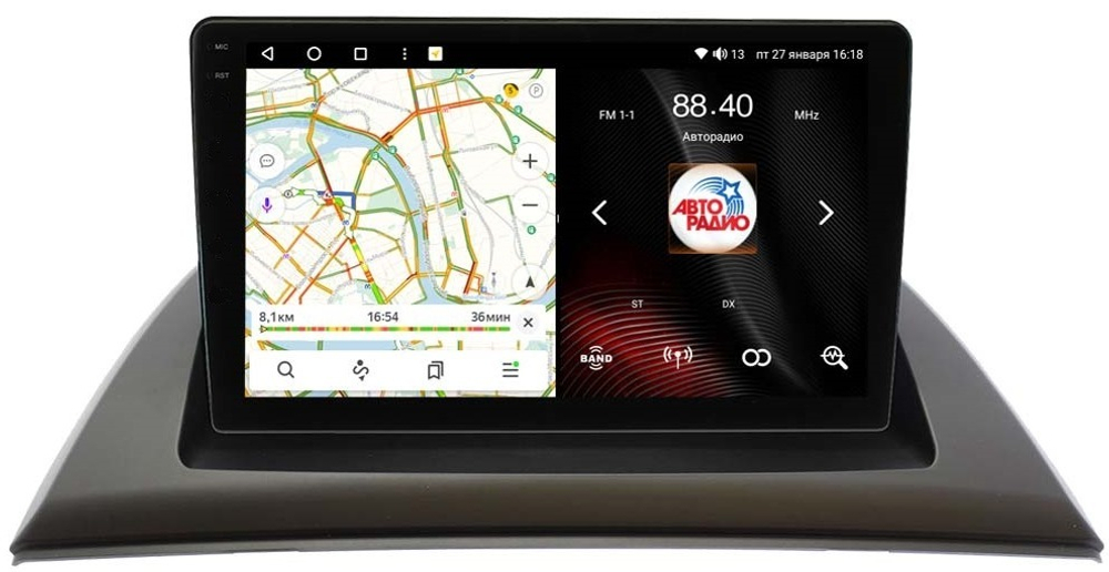 Магнитола для BMW X3 E83 2003-2010 - Vaycar VA07-0711-2K на Android 13, 8-ядер, 2K QLED, ТОП процессор, CarPlay, 4G SIM-слот