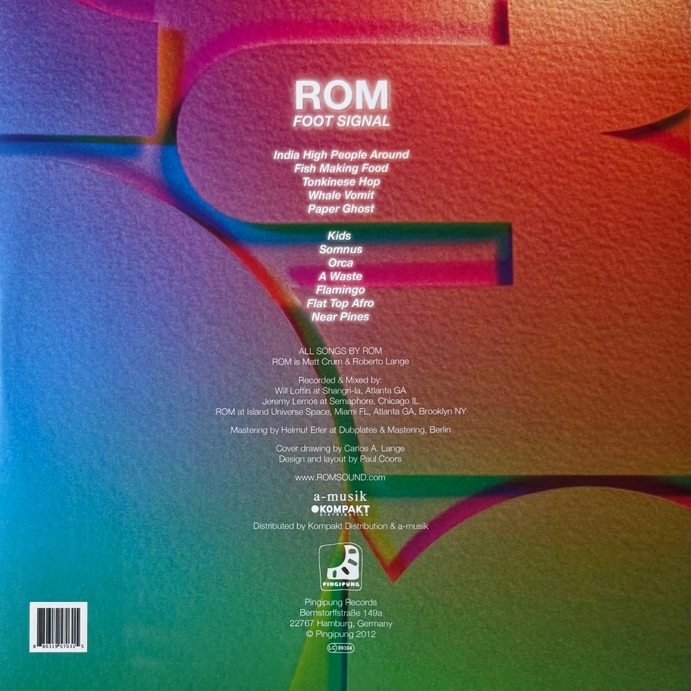 Виниловая пластинка ROM – Foot Signal LP
