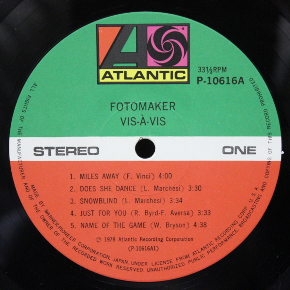 Fotomaker / Vis-?-Vis (LP)