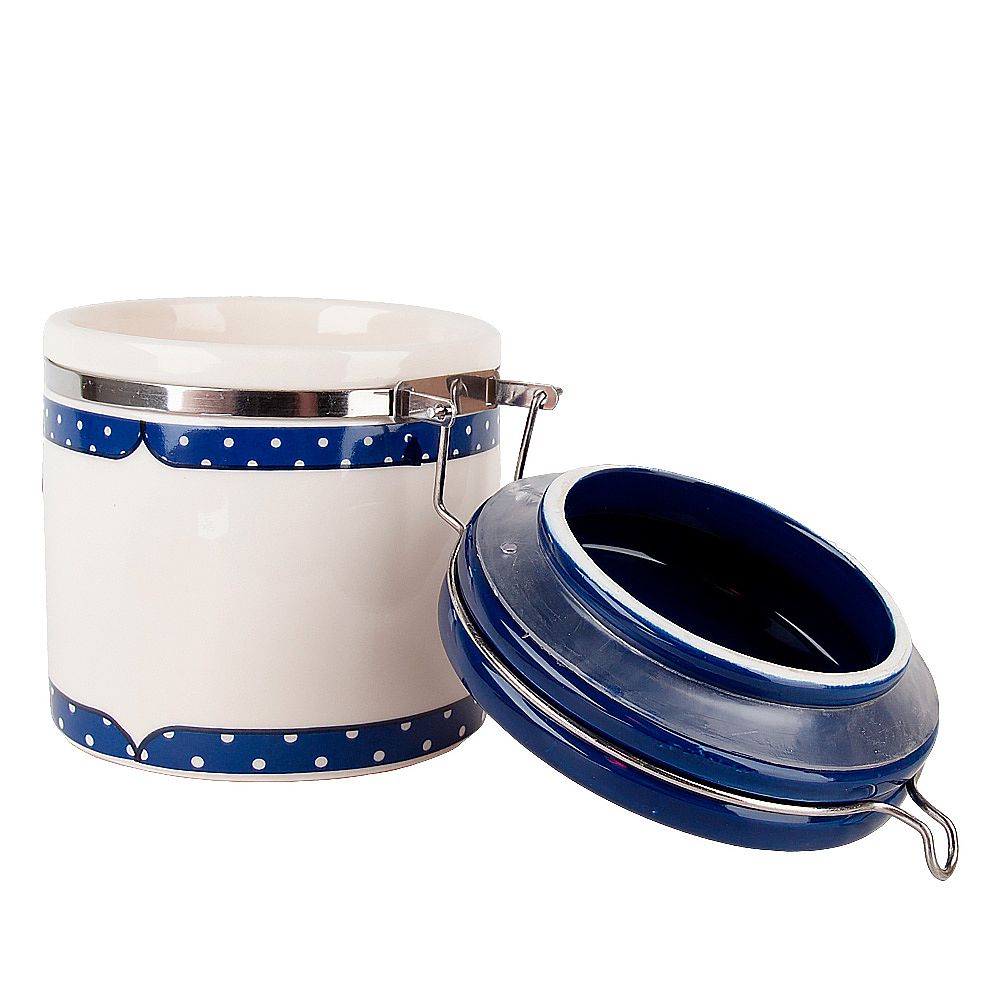 Банка для сыпучих продуктов (клипс) " " 11,5х10х11,5см v=480мл (подарочная упаковка)