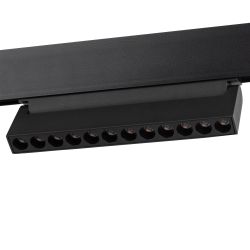 Магнитный трековый светильник ЭРА TRM20-4-22-12W3K-B для системы NOVA 48V 12Вт 3000К направленный свет черный | Магнитные трековые светильники