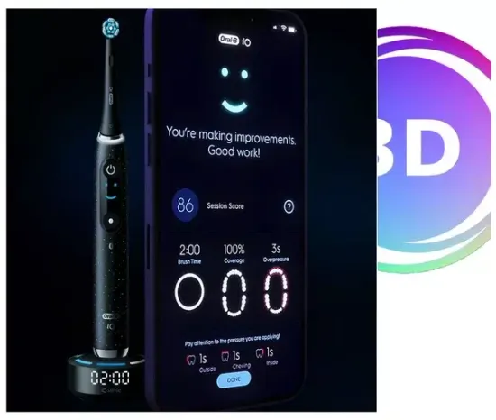 Электрическая зубная щетка Oral-B iO 10, черный