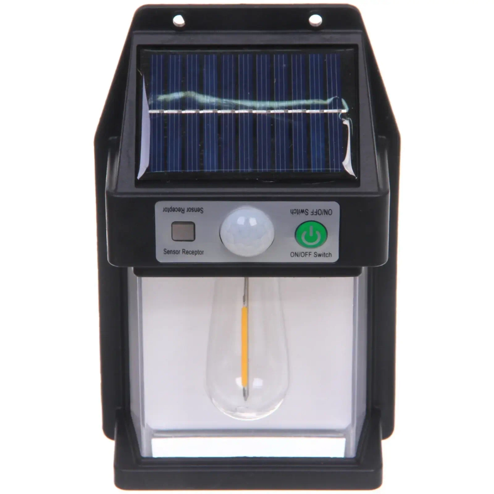 Фонарь садовый «Волшебство ночи» 16*10*4,5 см, на солнечной батарее (свеч., теплый белый) 1 LED, 3 реж., датчик движ.