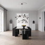 Люстра 101 Copenhagen Drop Chandelier - Burned Black (5m)