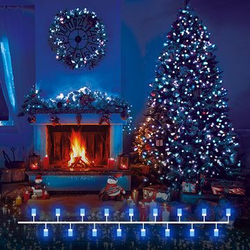 Новогодняя гирлянда нить 400-001 5м IP20 синий Elektrostandard