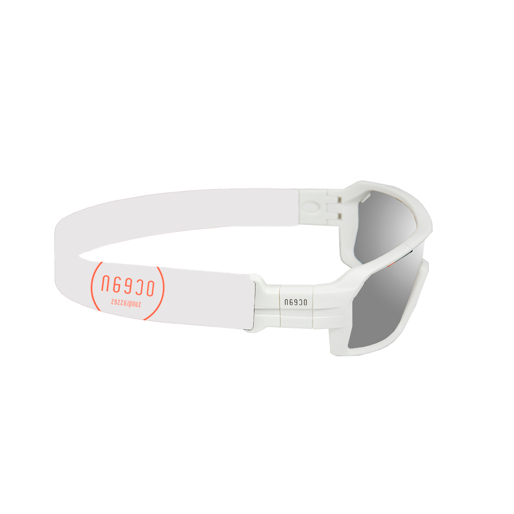 Спортивные очки с диоптриями OCEAN Chameleon Matt White / Revo Grey Polarized lenses