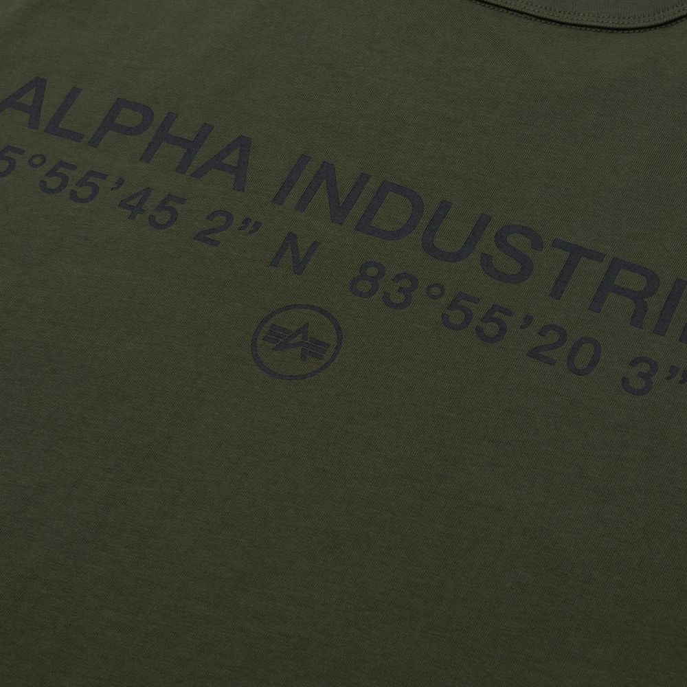 Футболка Alpha Industries Alpha Code Graphic Tee Olive