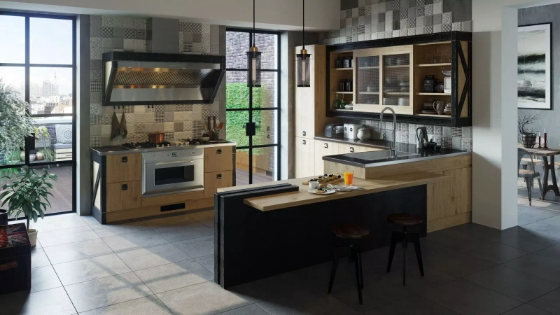 Кухня loft four