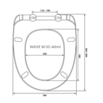 Сиденье д/унитаза  WAVE W-SC-4dml дюро/лифт/съем БЕЛЫЙ глянец (Бореаль,Хит,Мерида,Eco) 09