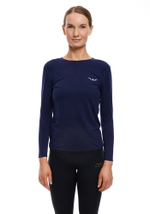 ЛОНГСЛИВ УТЕПЛЕННЫЙ ЖЕНСКИЙ WARM LONG SLEEVES TEE | DEEP BLUE